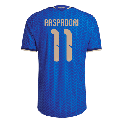 Camiseta de Italia para hombre RASPADORI #11 Local Copa Mundial 2026 - Corte ajustado