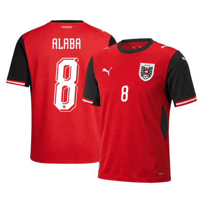 Camiseta Austria ALABA local #8 hombre Copa Mundial 2026
