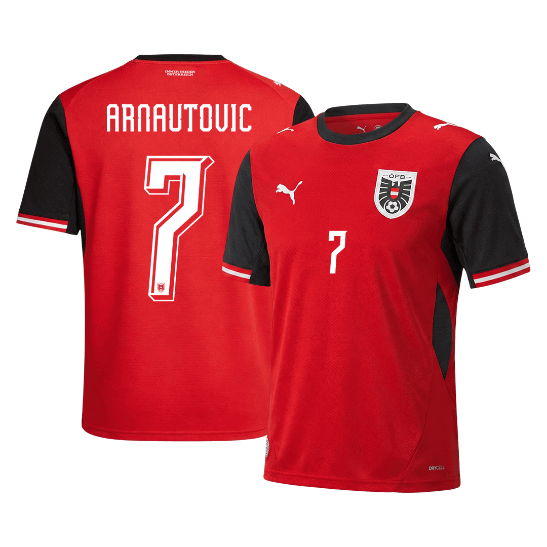 Camiseta Austria ARNAUTOVIC local #7 hombre Copa Mundial 2026