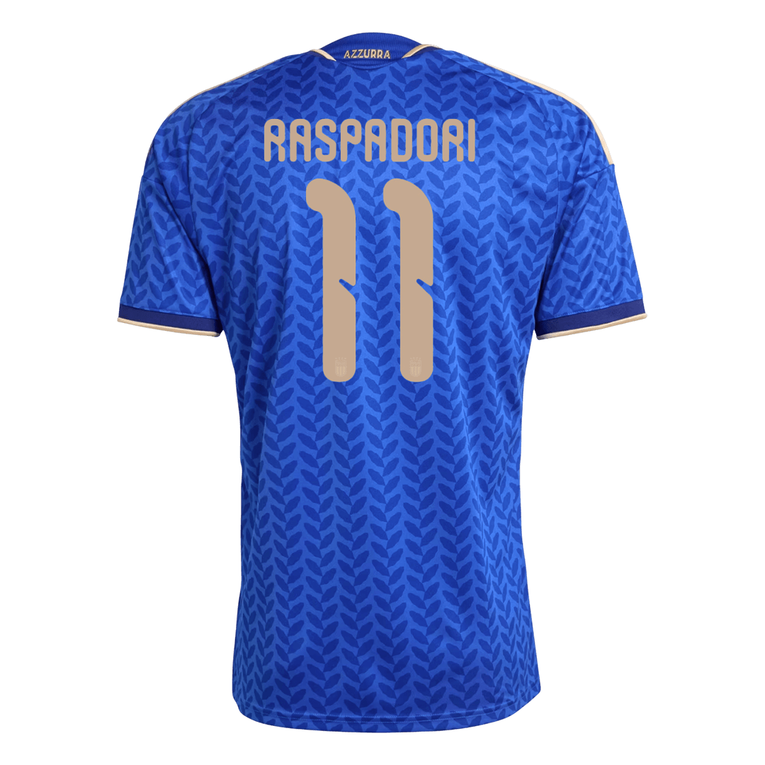 Camiseta de local de Italia para hombre, RASPADORI, número 11, Copa del Mundo 2026