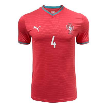 Camiseta Portugal RÚBEN DIAS #4 Local para hombre Versión Copa Mundial 2026 - Corte ajustado