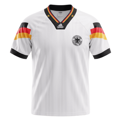 Camiseta retro de fútbol local de Alemania de 1992