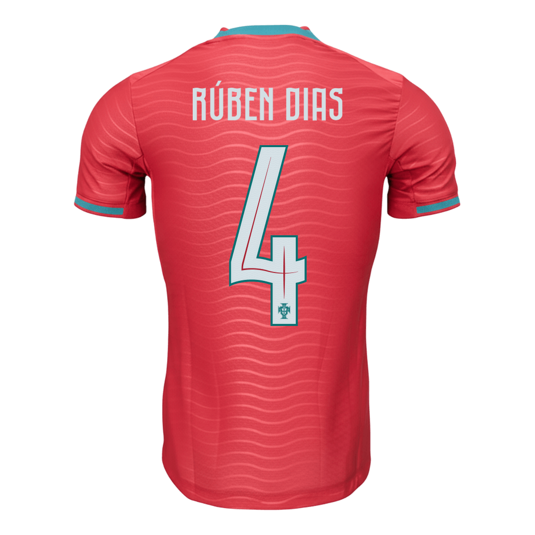 Camiseta Portugal RÚBEN DIAS #4 Local para hombre Versión Copa Mundial 2026 - Corte ajustado