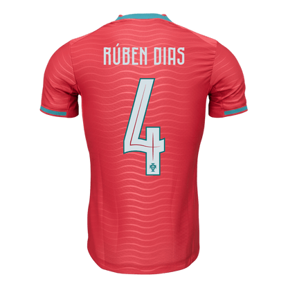 Camiseta Portugal RÚBEN DIAS #4 Local para hombre Versión Copa Mundial 2026 - Corte ajustado