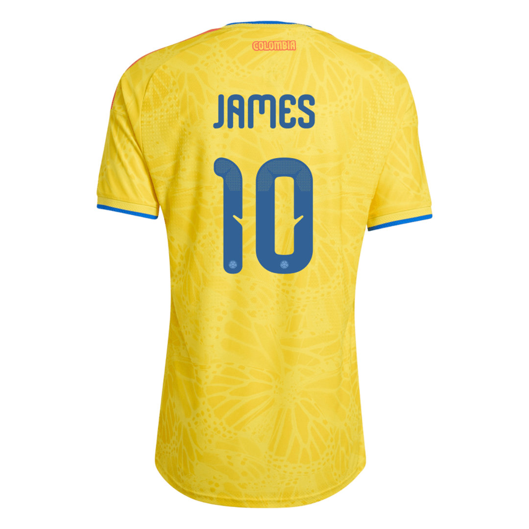 Camiseta de local de Colombia para hombre, JAMES #10, Copa Mundial 2026 - Corte ajustado