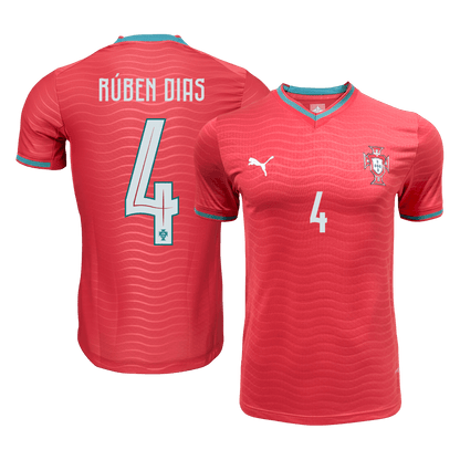 Camiseta Portugal RÚBEN DIAS #4 Local para hombre Versión Copa Mundial 2026 - Corte ajustado