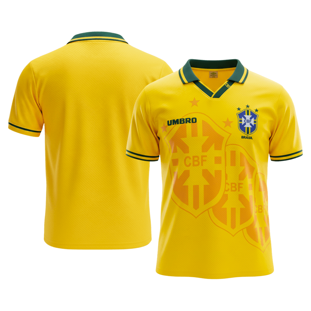 Camiseta retro de fútbol local de Brasil 1994