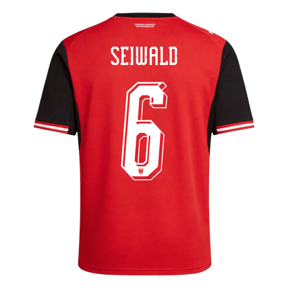 Camiseta de local de Austria SEIWALD para hombre, número 6, Copa del Mundo 2026