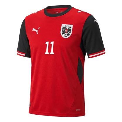 Camiseta de local de Austria para hombre, GREGORITSCH, número 11, Copa del Mundo 2026